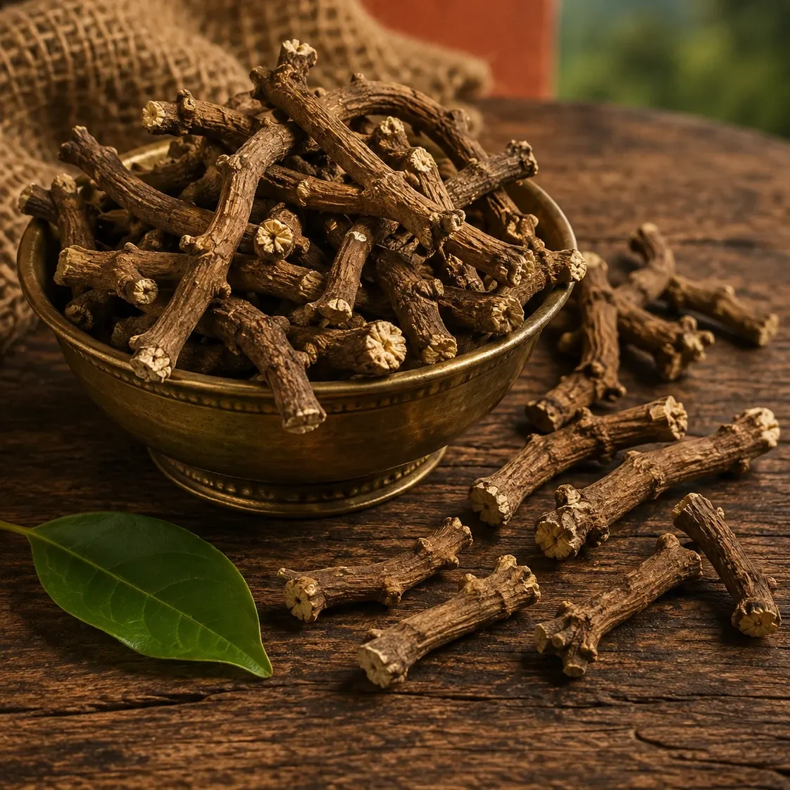 Naturally dried Pippal Mool (long pepper root) sustainably harvested from the organic hill forests of Araku and Paderu
