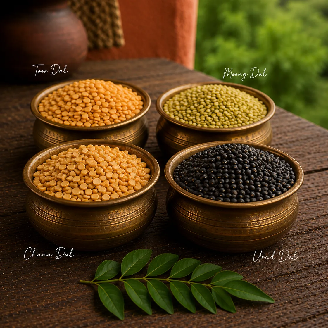 Unpolished clean organic staple pulses harvested from Andhra Pradesh farms
